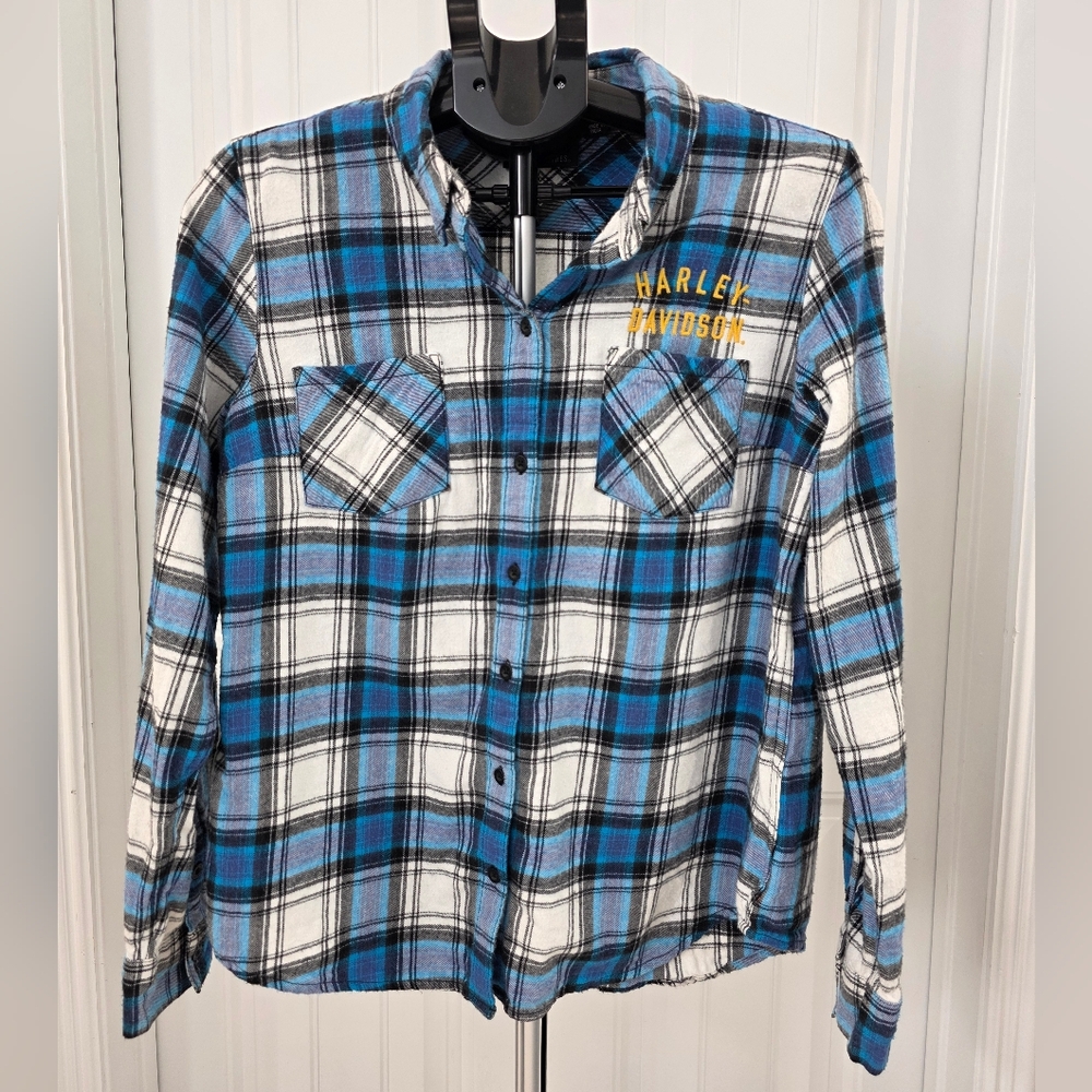 Harley-Davidson Plaid Flannel Shirt